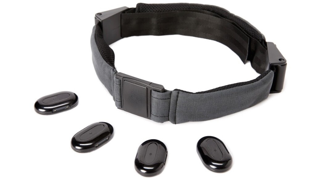 The BodyRocks BassBelt utilizes integrated transducers to give the wearer a rhythmic bass thump at the waist, plus it wirelessly relays the music to third-party Bluetooth speakers or headphones, AND it sends select frequencies of that music to up to 40 of the stones