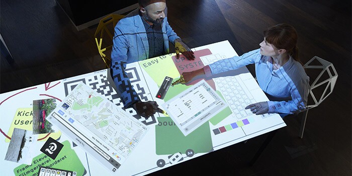 Users can add a variety of digital widgets to the workspace