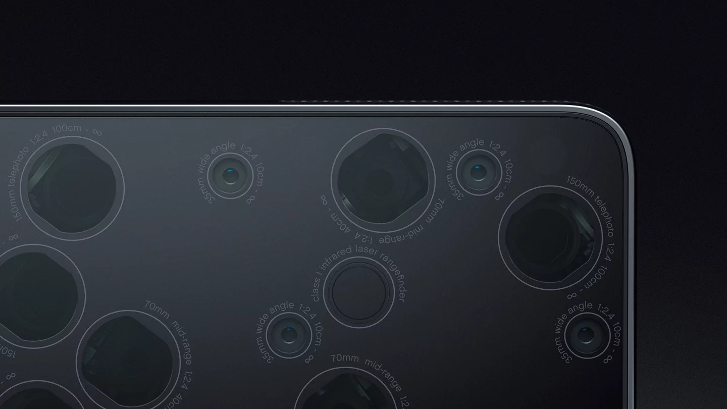 Light L16: multiple lenses at different focal lengths and focus points