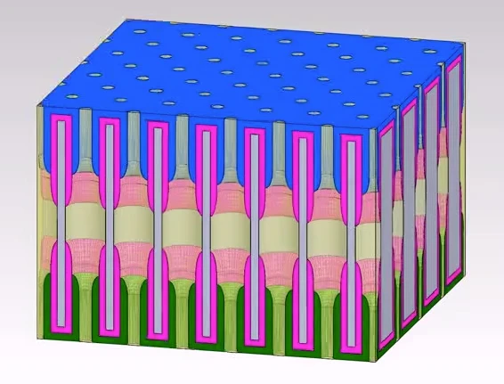 A diagram of the prototype nanopore battery