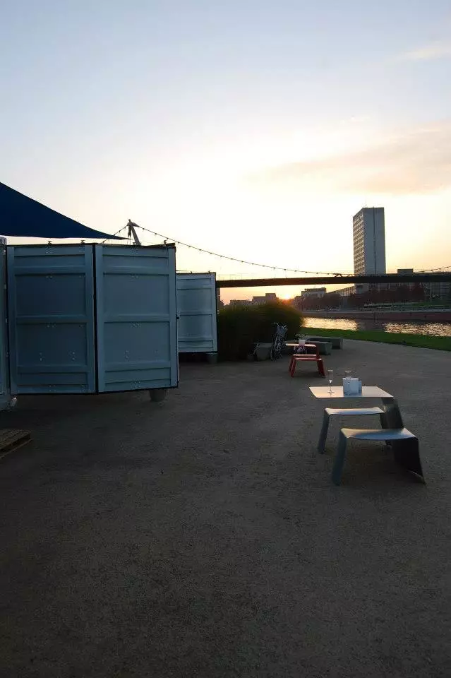 Sleeping Around container hotel acts more like a portable bed and breakfast, providing guests with a comfortable place to rest in much more intimate locations