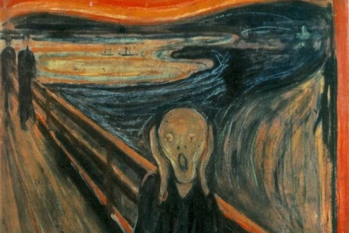 Munch's "The Scream" - a classic representation of sheer terror.