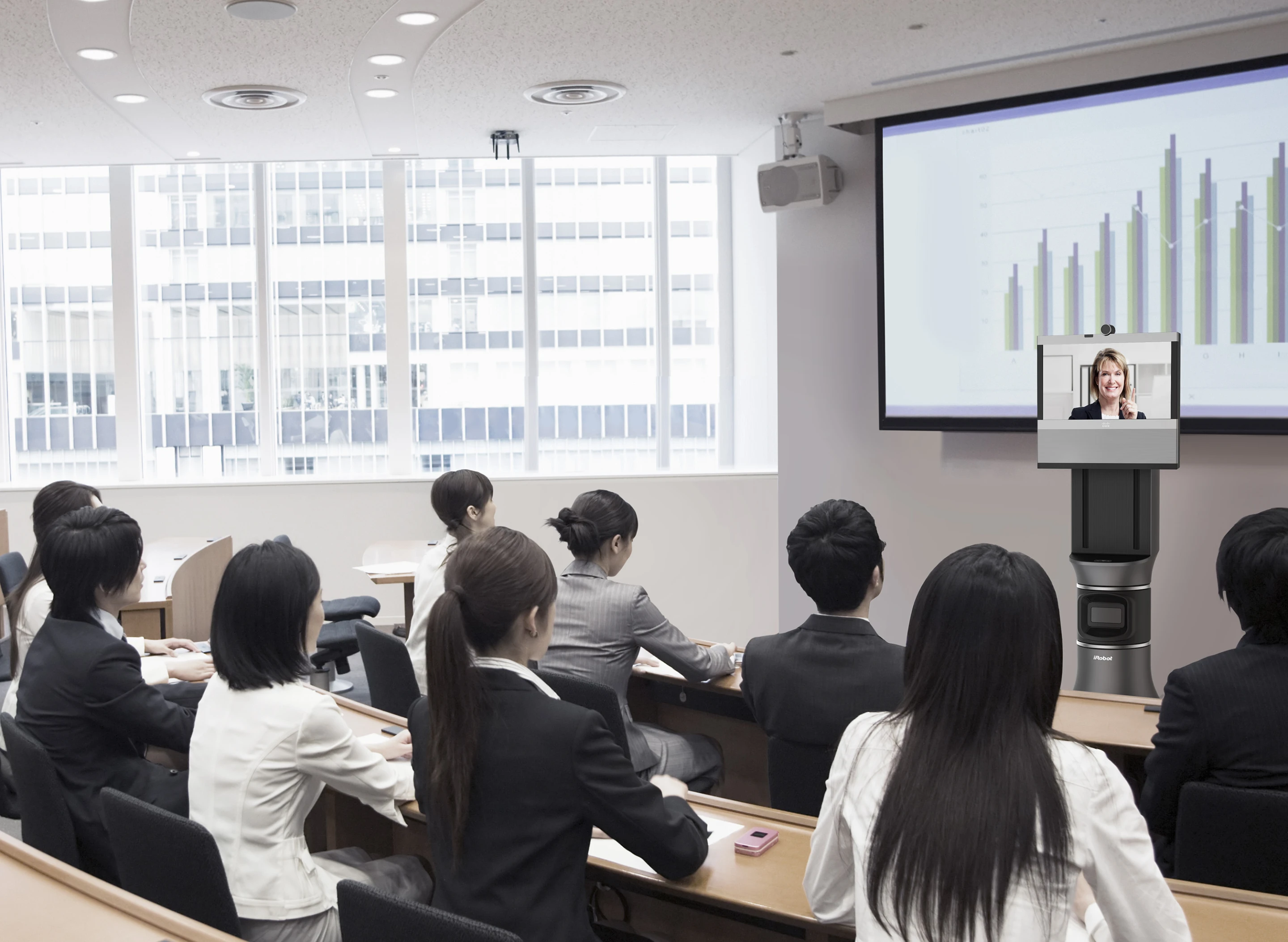 The iRobot Ava 500 at a presentation