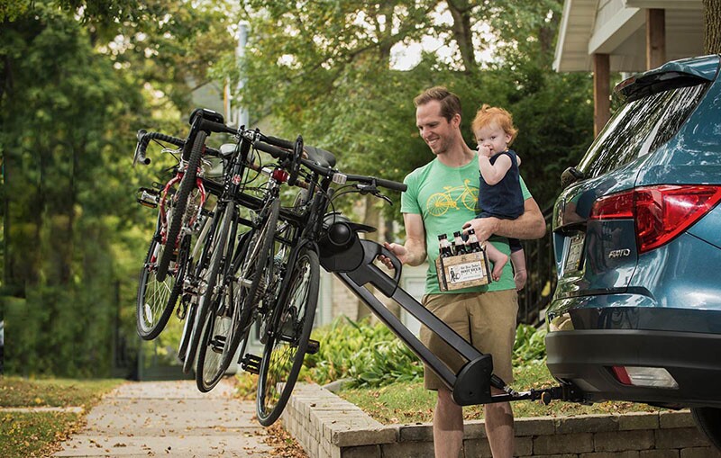 The Glide incorporates a four-bar linkage system that was originally developed by one of the company's engineers for use in a custom full-suspension mountain bike