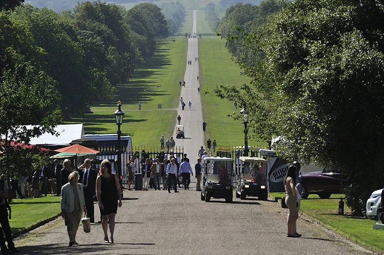 The view from the castle down to the Great Park