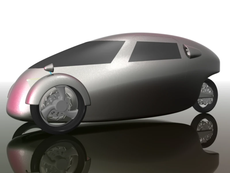 A rendering of what might be the final commercial version of the Raht Racer