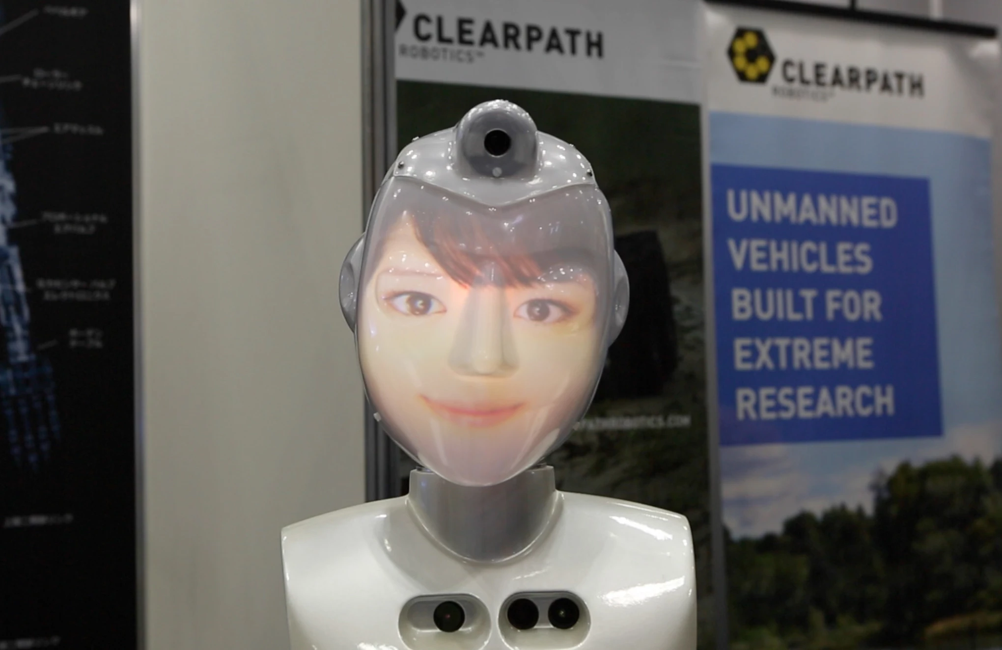 SociBot is capable of displaying a variety of facial identities