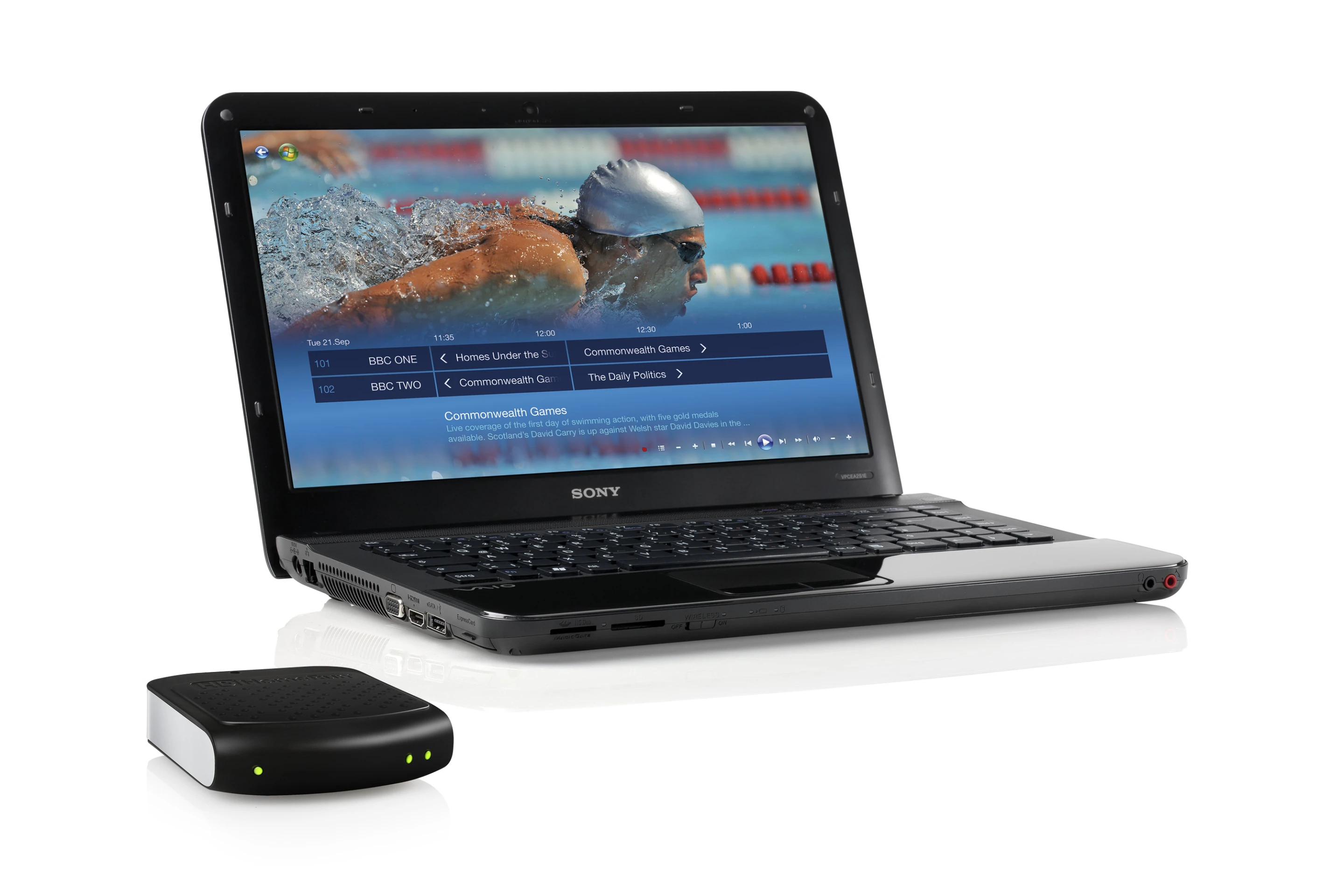 The HDHomeRun is compatible with Windows 7 Media Center