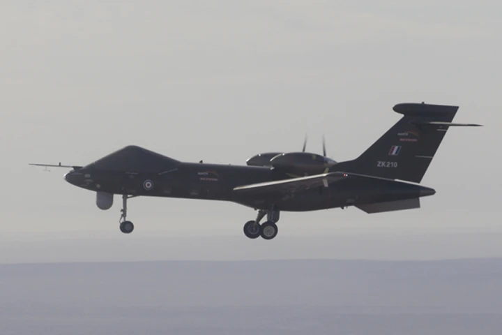 The first test flight of the Mantis next generation UAS
