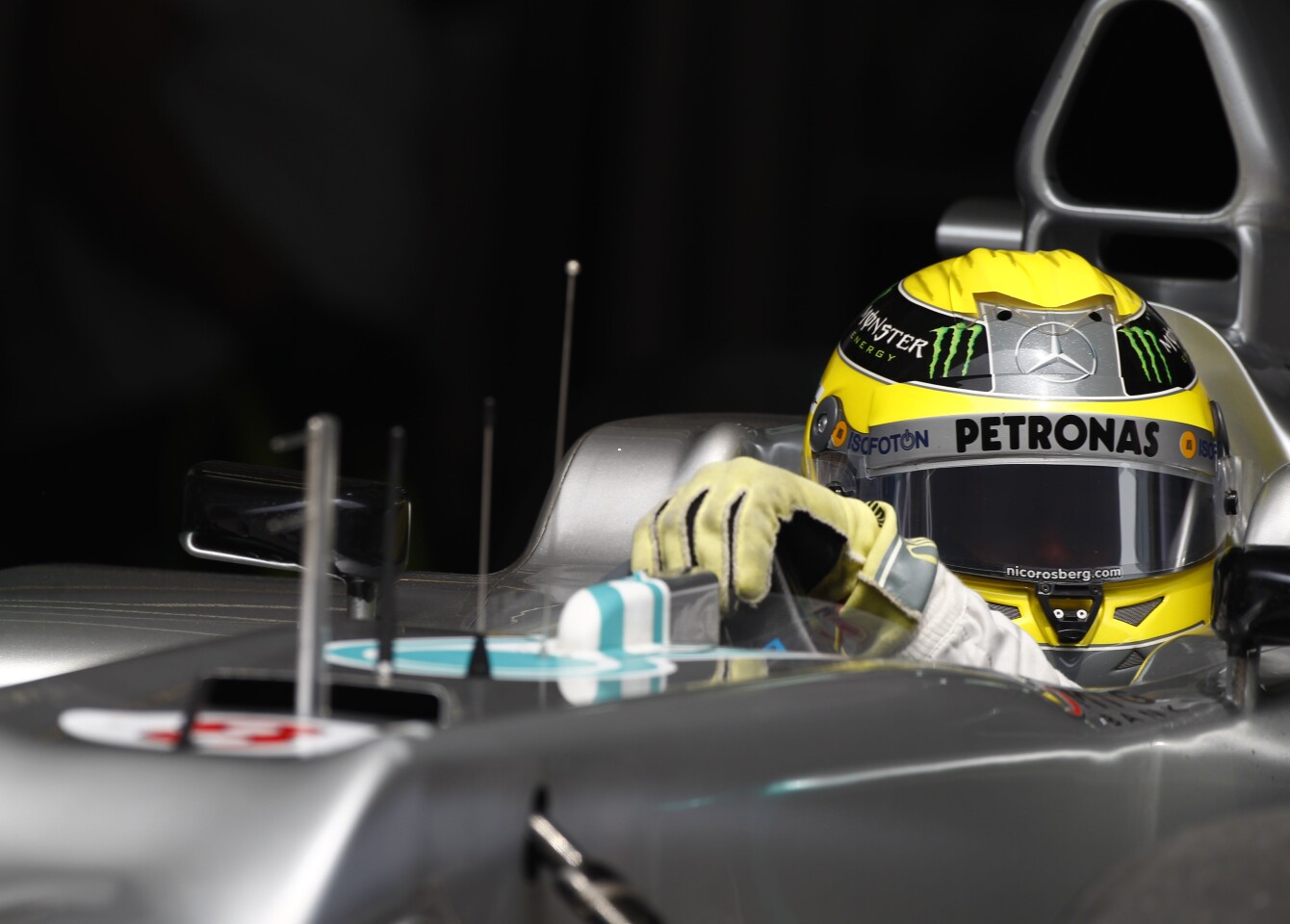 Nico Rosberg in the FW03 Silver Arrow
