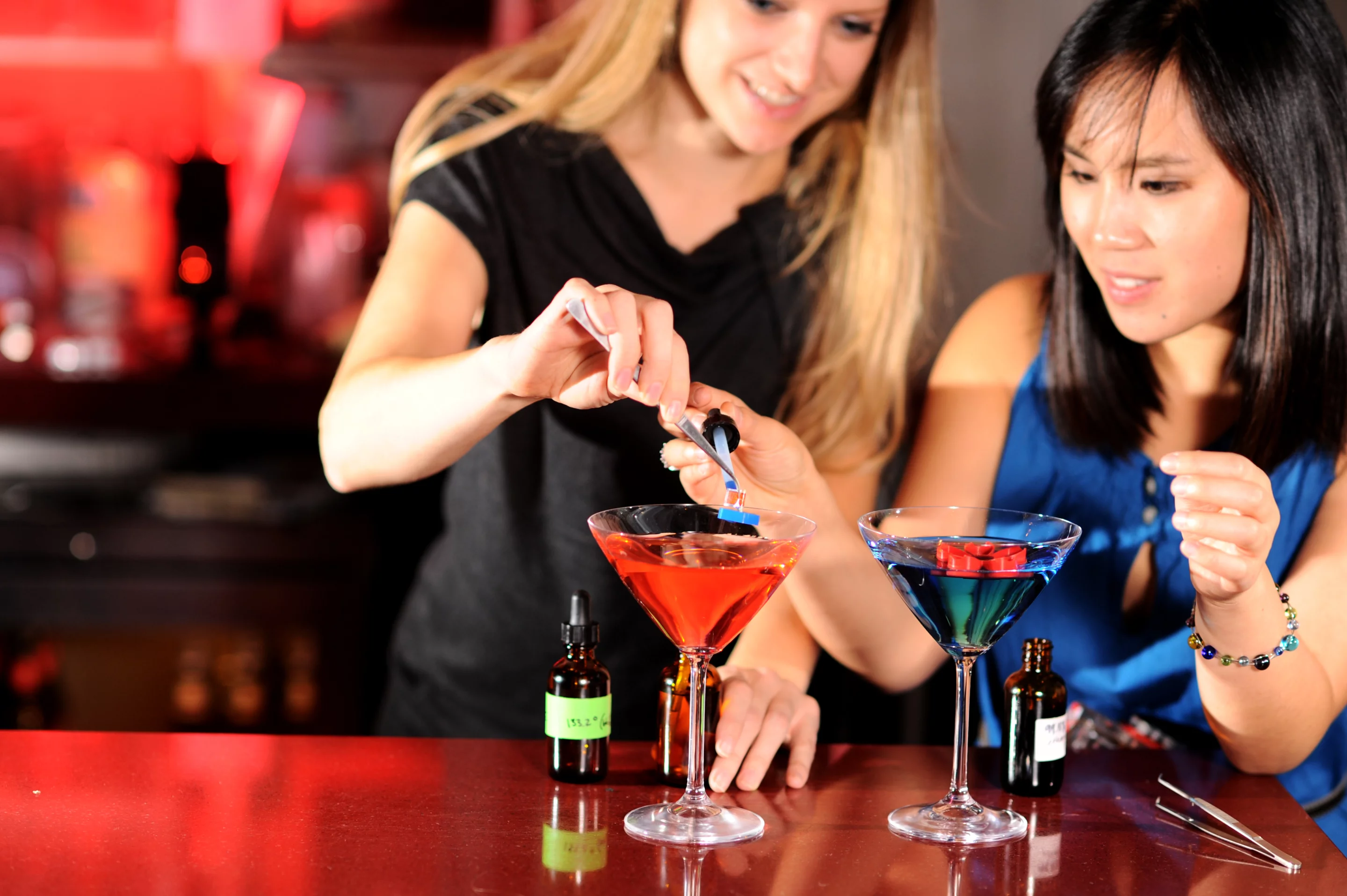 A "cocktail boat" is a novel way to serve a drink inspired by natural phenomena (Photo: Michelle Nicole Photography)