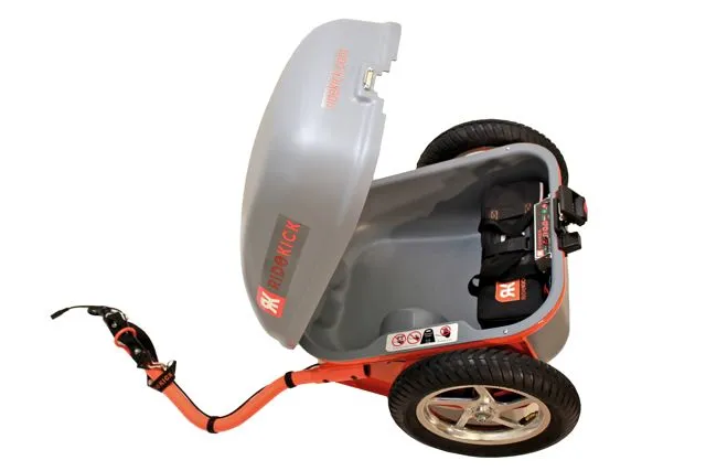 The Ridekick can hold 11 US gallons (42 liters) of cargo