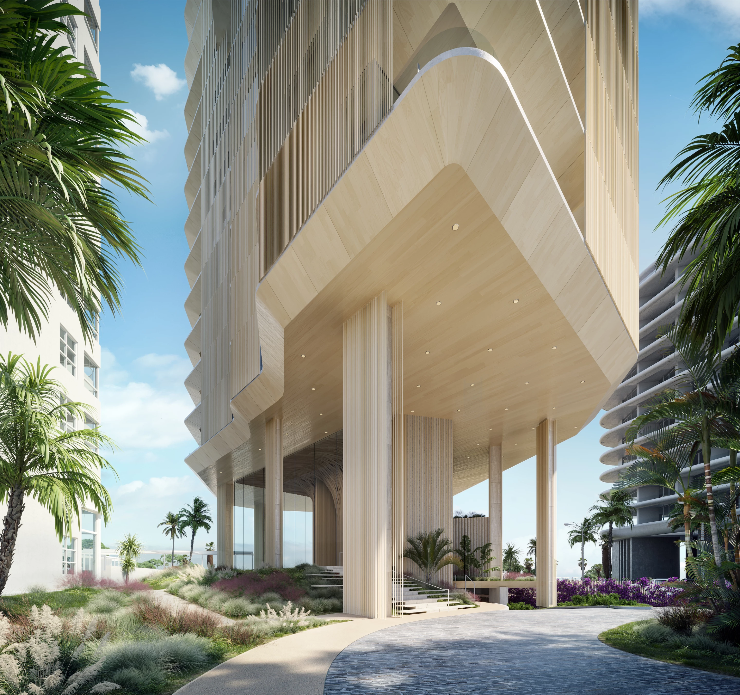 Aman Miami Beach Residences will feature attractive wooden cladding