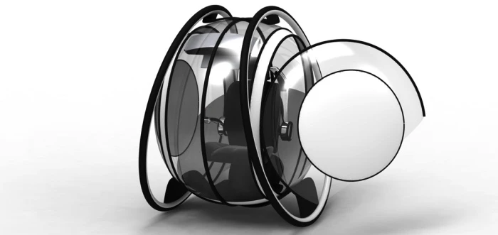 Very little is known about this "single person transport system" concept dreamed up by the enigmatically-named product design student Sanu K R from Ernakulam on India's west coast, but one thing is clear: it's a head-turner (Image: Sanu K R)