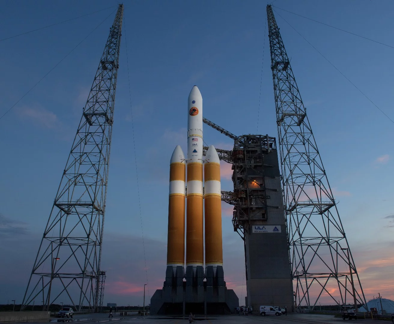 NASA's Solar Parker Probe on the pad ahead of launch