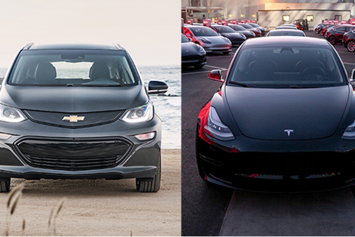 EV faceoff Tesla Model 3 vs. Chevrolet Bolt