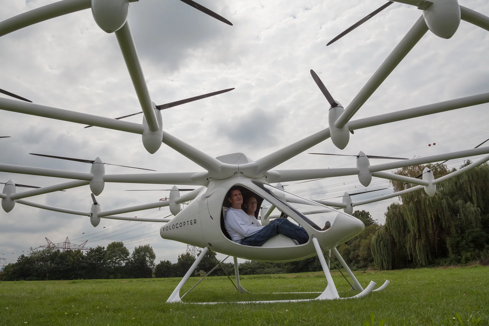 The VC200 Volocopter can seat two