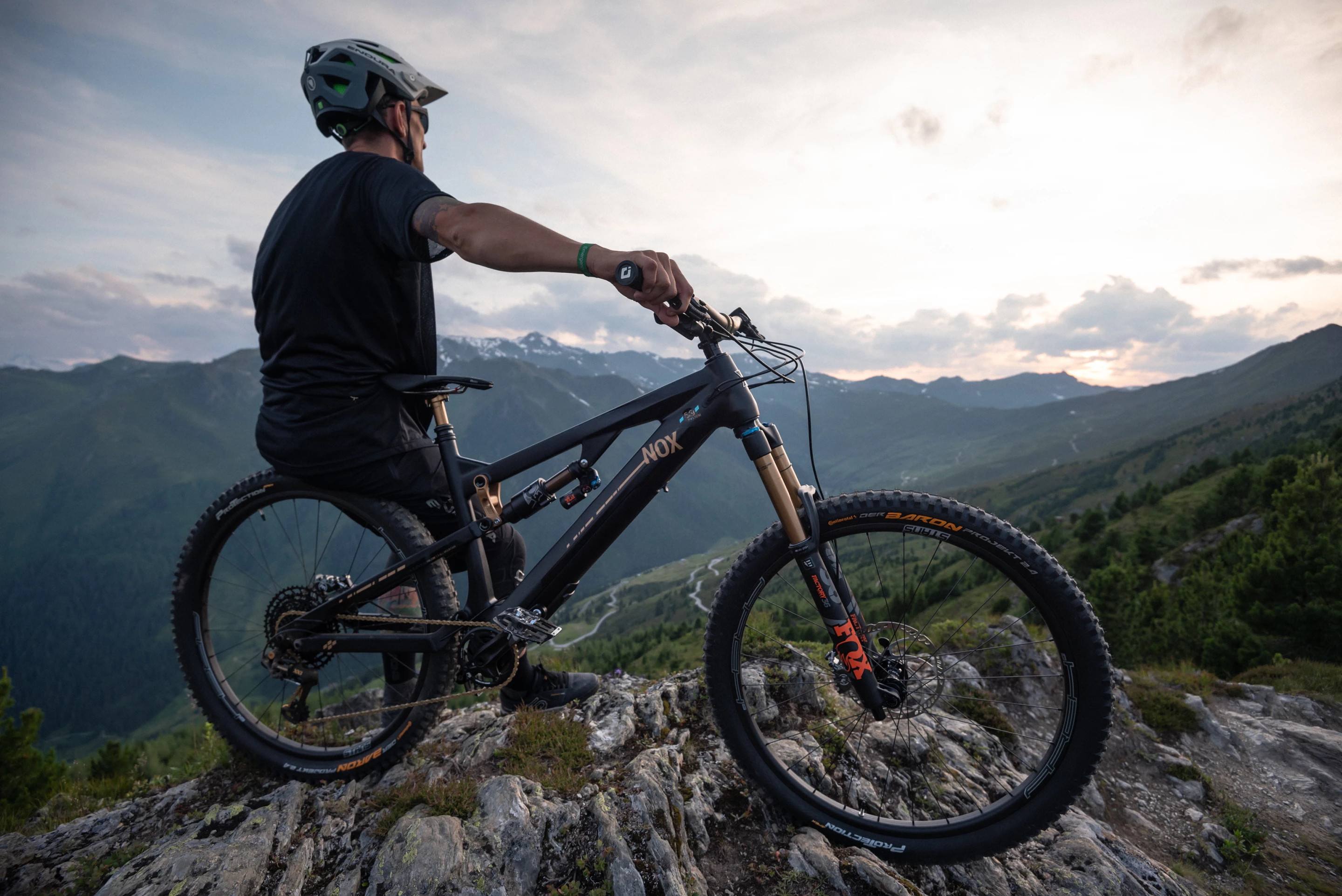 Clearly inspired by the Alpine trails surrounding the its factory, Nox e-MTBs are designed to offer motor assistance on the stiff climbs necessary to bomb back down the mountain