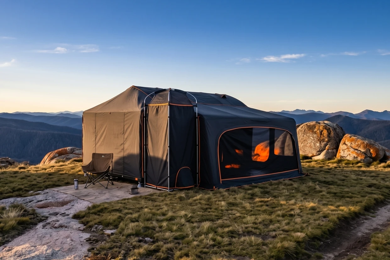 MyGlamper Pro: An inflatable mountain cabin for up to 12 people
