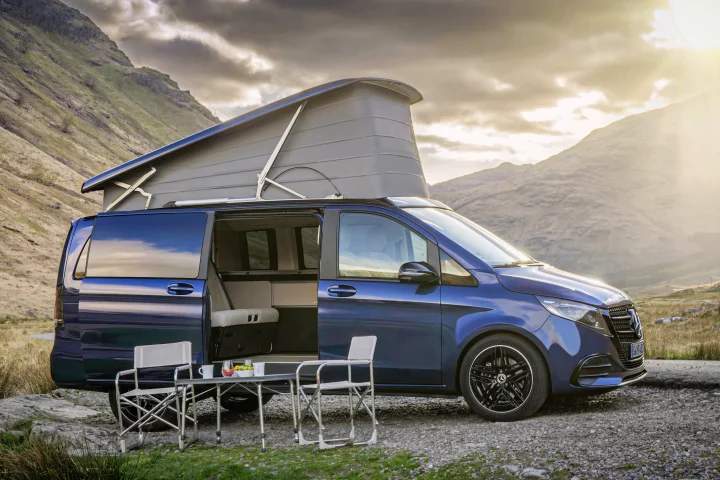 The newly refreshed Mercedes-Benz Marco Polo climbs the highlands