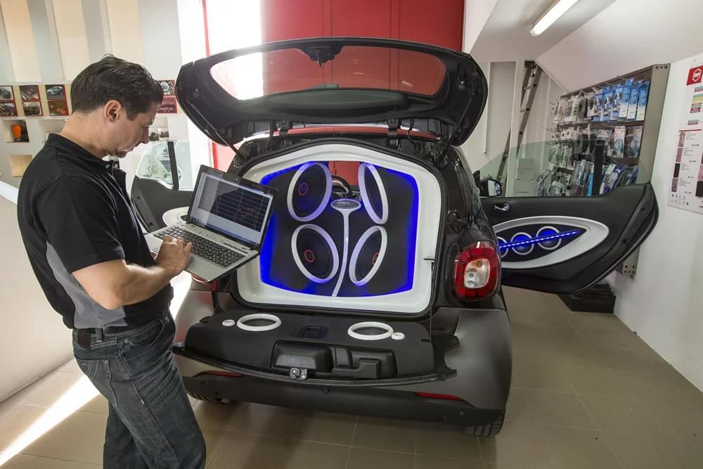 Smart says around 100 m (328 ft) of cable and 10 sq m (108 sq ft) of insulating material were used to create the Forgigs concept