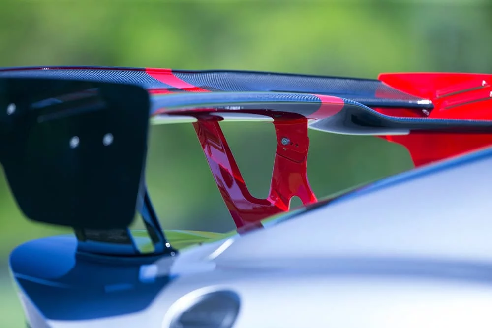 The Viper ACR's rear wing is part of the extreme aerodynamics package