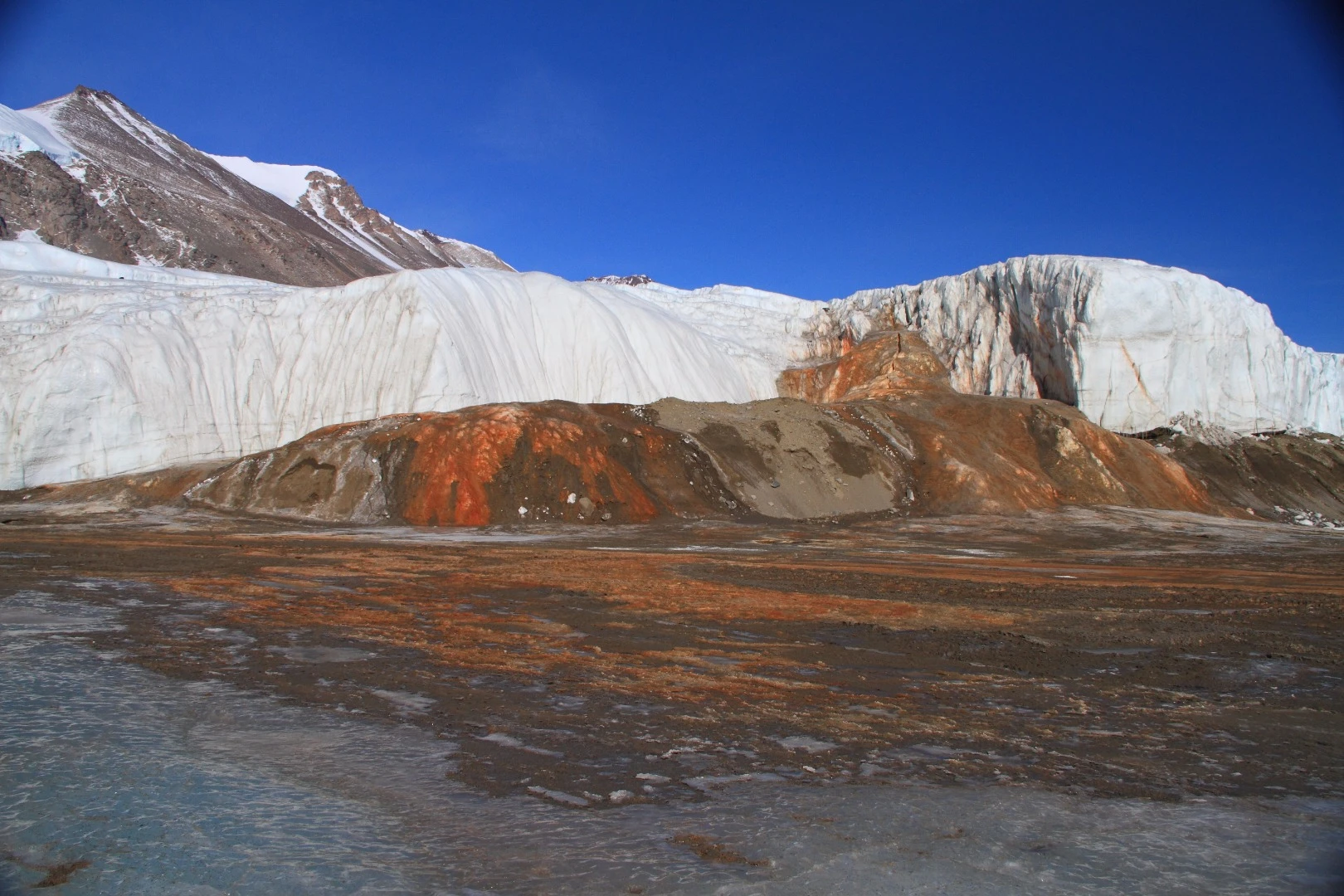 Blood Falls is a famous iron-rich outflow of water that scientists suspected was connected to a water source that may have been trapped under an Antarctic glacier for more than a million years