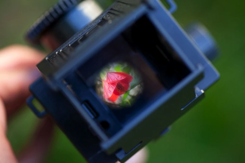 The viewfinder is at the top of the camera (Image: Photojojo)