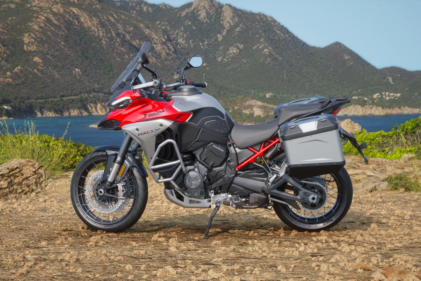 As you'd expect, the V4 Rally can be had in this signature Ducati Red colorway