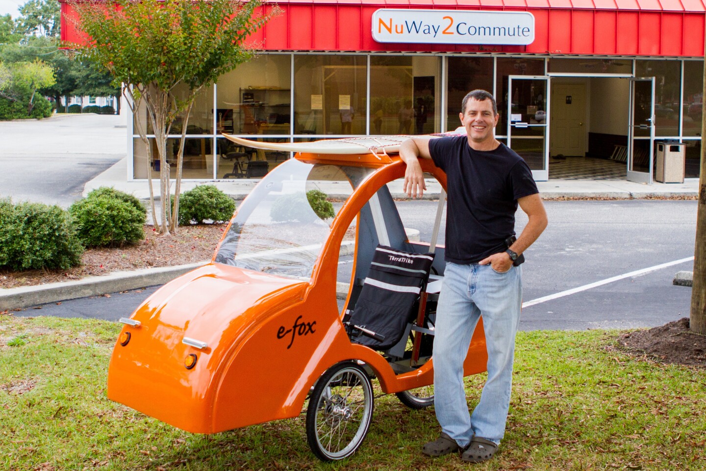 Jesse Stephenson with his e-fox