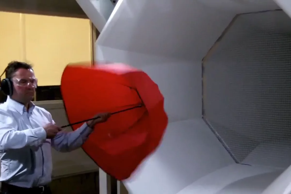 Rainshader has been tested in a wind tunnel up to gale force 7