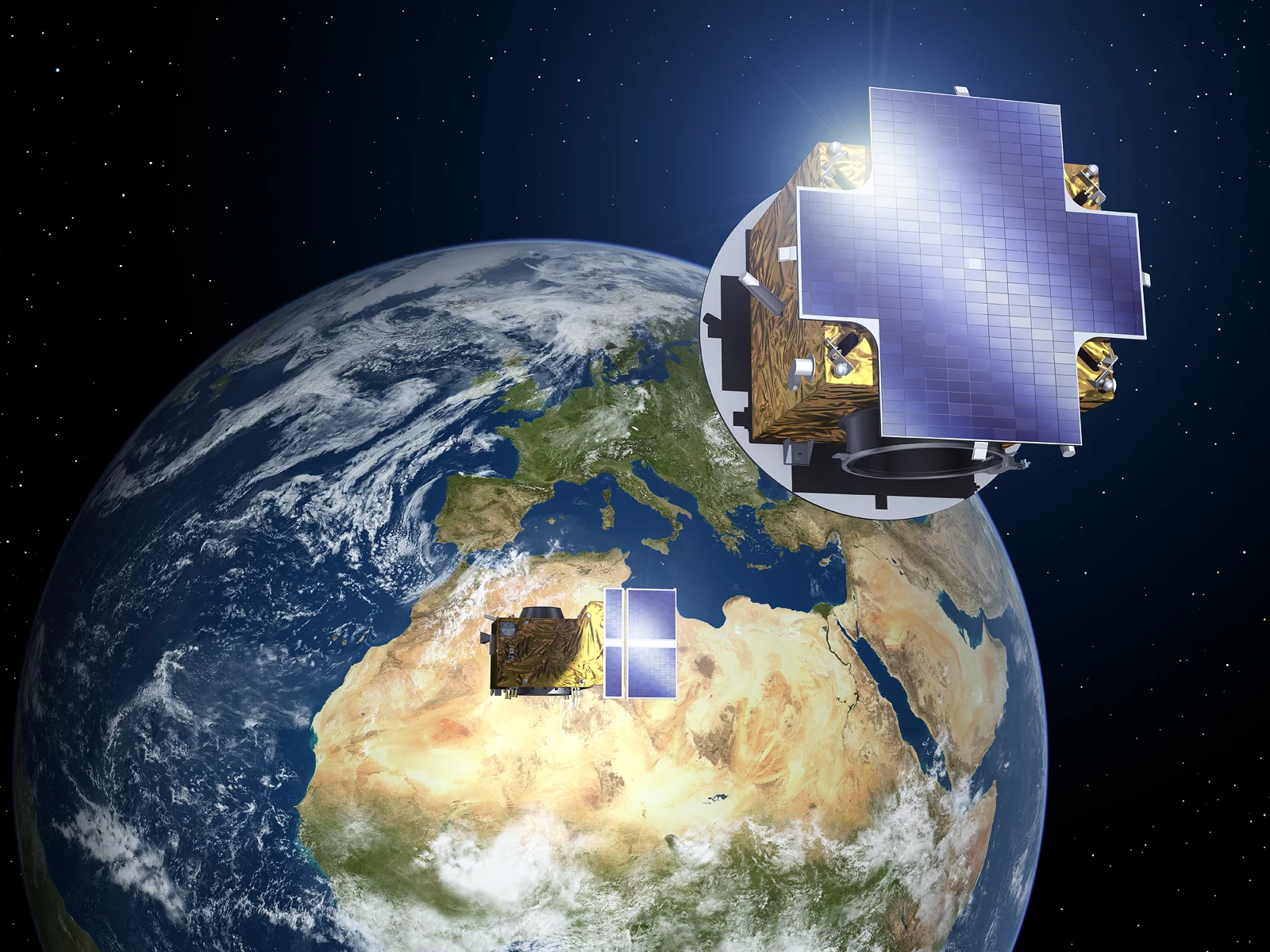Proba-3 satellites in formation