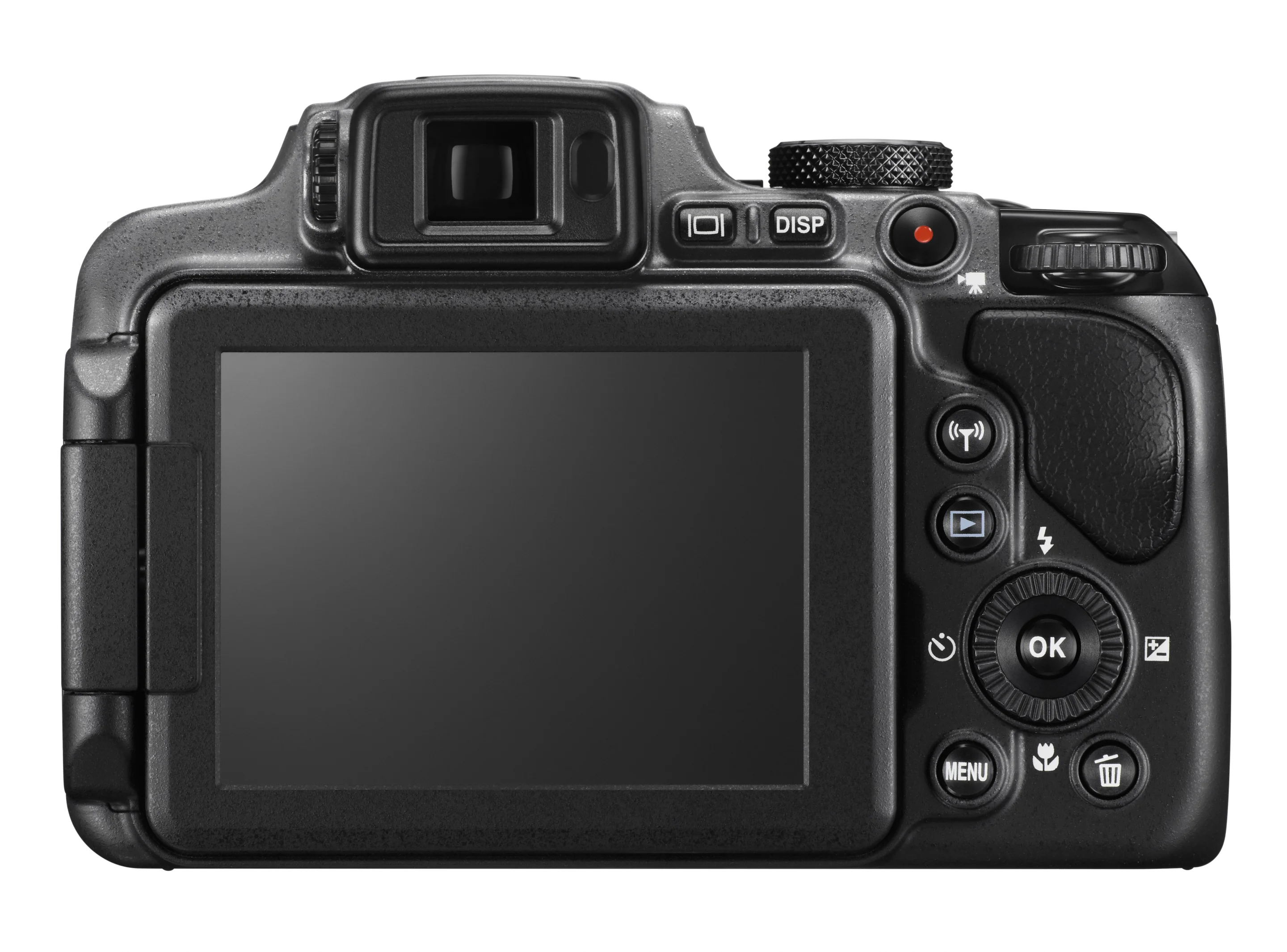 The Nikon Coolpix P610 DSLR-style bridge camera has a 3-inch vari-angle LCD monitor with 920k dots