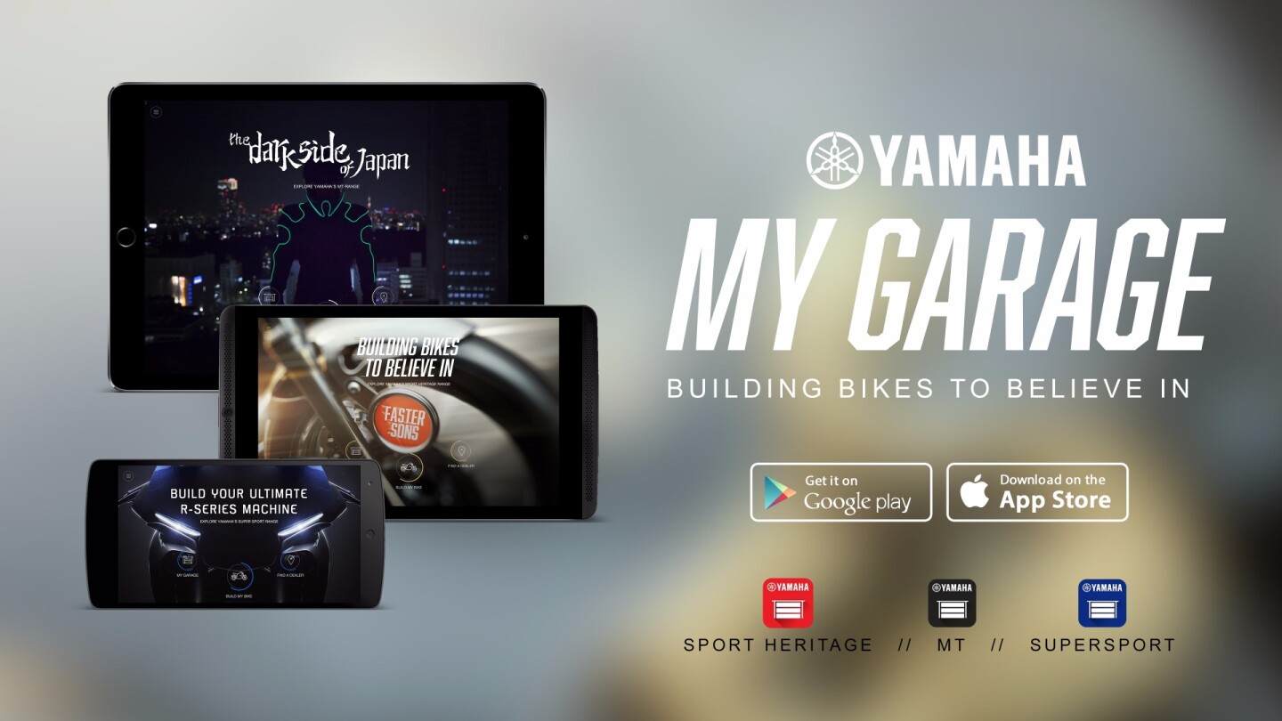 Yamaha introduced the My Garage app, offering the chance to customize and order online a motorcycle