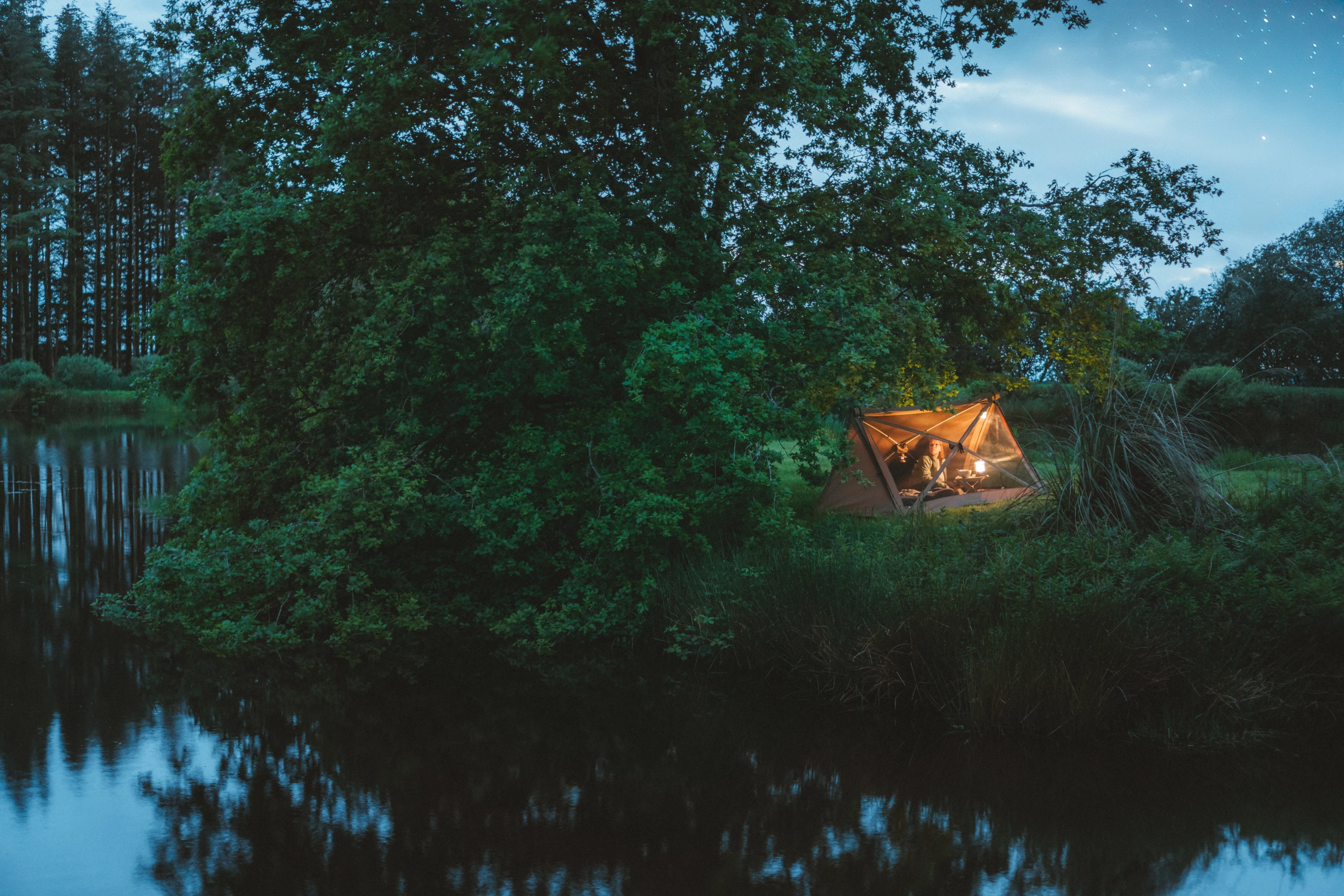 A beautiful campsite and the right tent to make the most of it