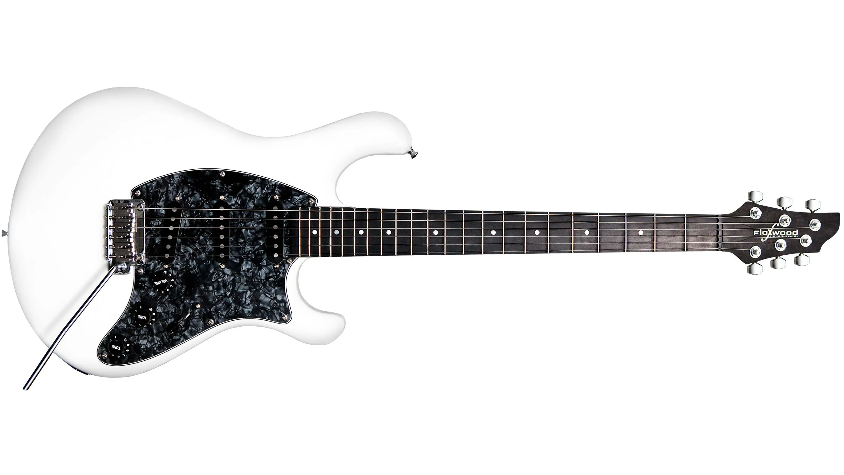 The new HYBRID model from Flaxwood guitars has merged a traditional wood body with a neck made from natural fiber composite to offer guitarists a more familiar instrument while retaining the company's famous tone
