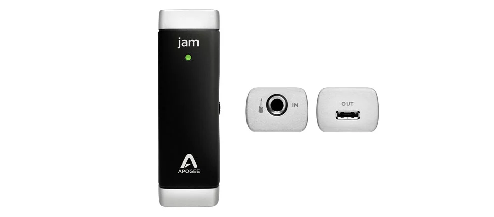 There's a 0.25-inch input jack at one end for the instrument and a locking output at the other that connects directly to the iDevice's dock connector or a Mac's USB port