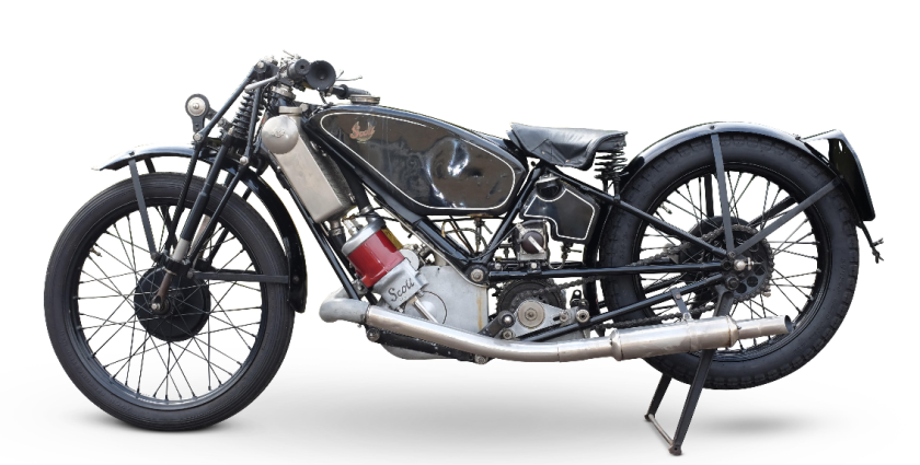 It seems unfair that such a significant motorcycle could sell for seemingly so little, if the estimate proves accurate. This bike is one of the three factory Scott 500 race bikes prepared for the 1926 Isle of Man TT races. Not only that, the bike was essentially a prototype for the new Flying Squirrel which was launched at the Olympia Motorcycle Show later that year. The whole story is on the auction page. Exceptional provenance for such little money.