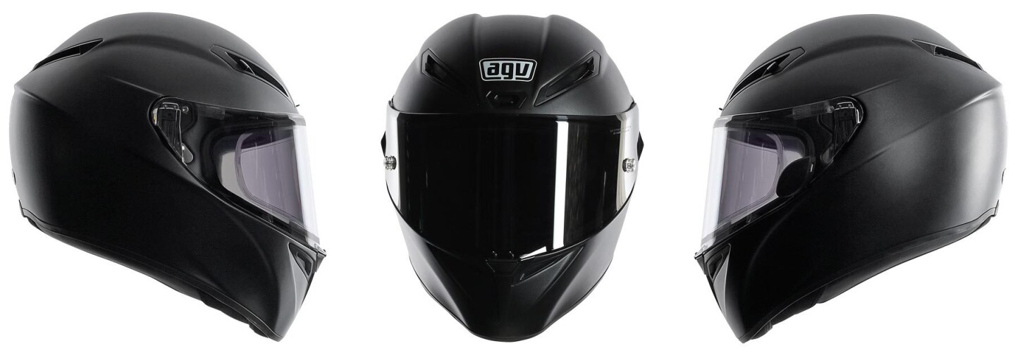 The new LCD visor from AGV is available for the Pista GP, Corsa and GT Veloce (pictured) models