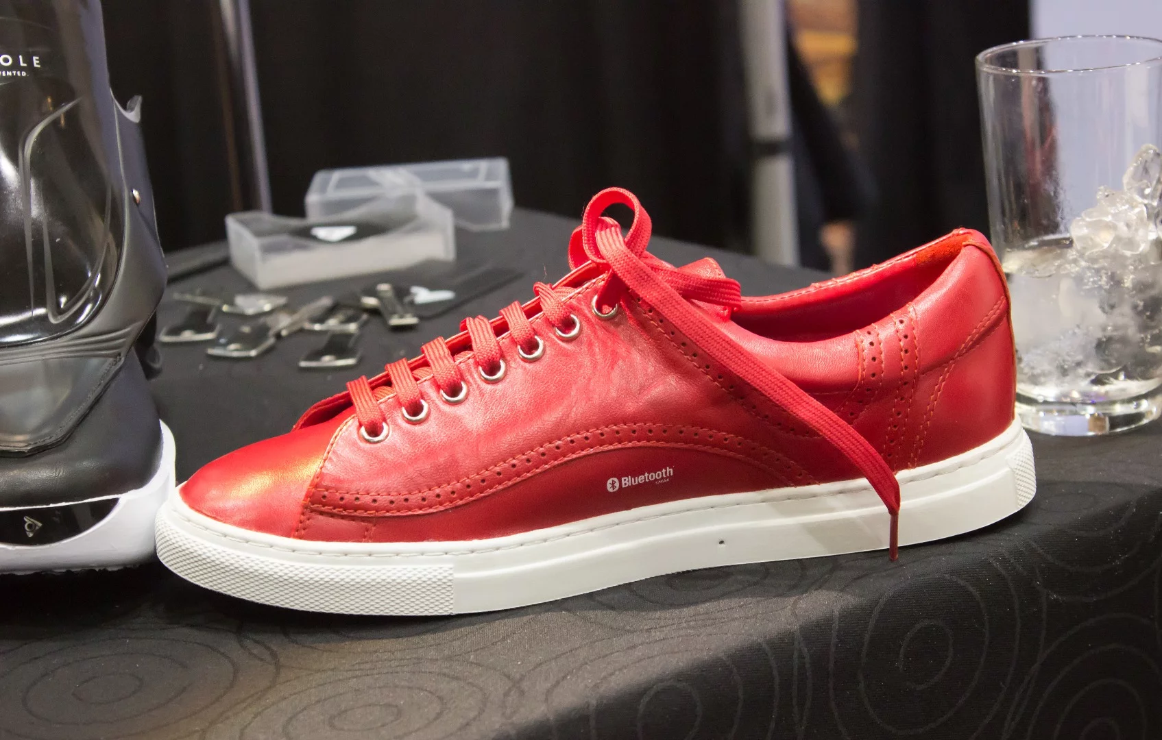 The Warm Series sneaker model, which warms your feet and tracks your steps/calories