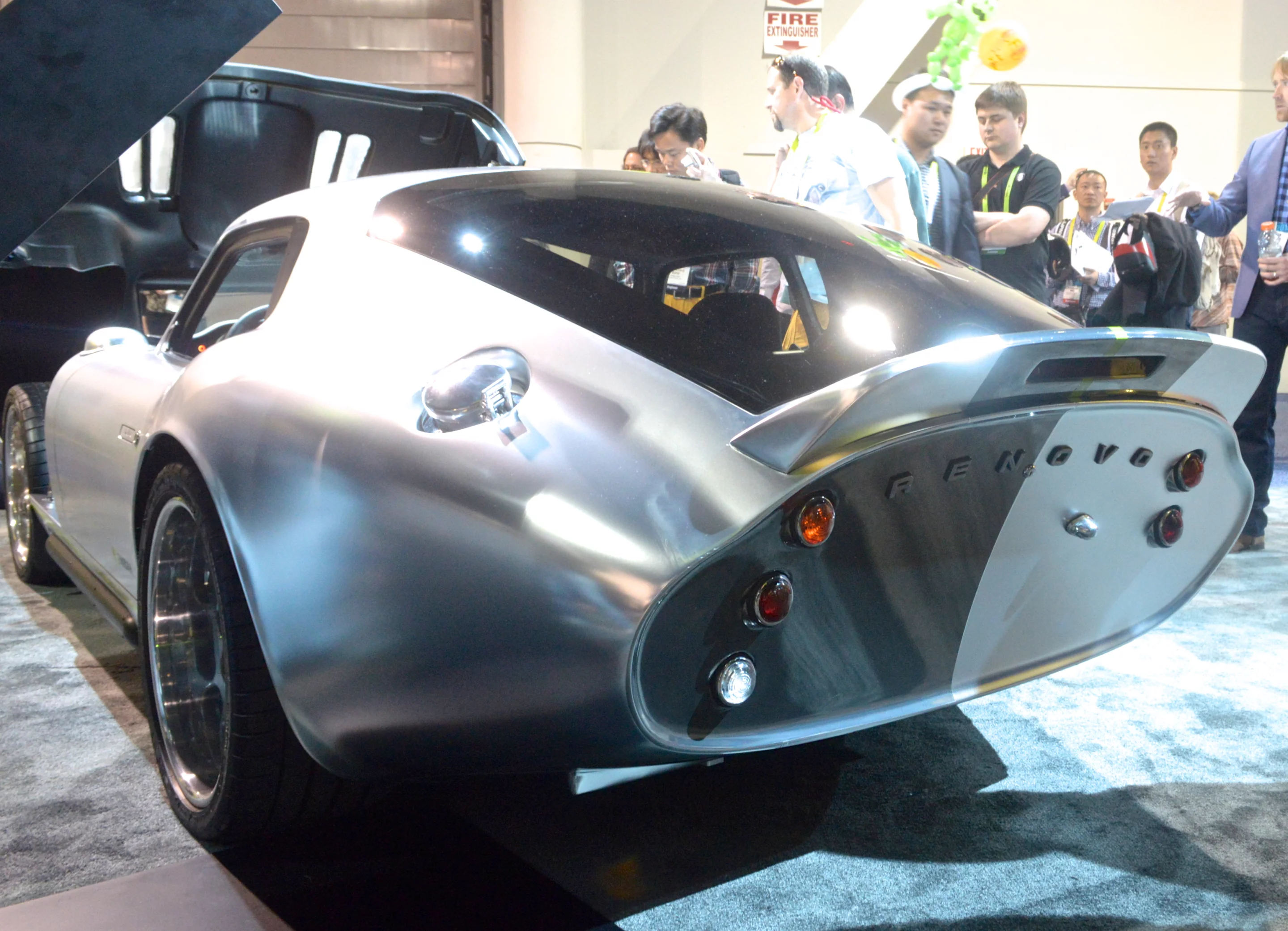 The Renovo Coupe wears a chrome wrap in Las Vegas (Photo: C.C. Weiss/Gizmag)