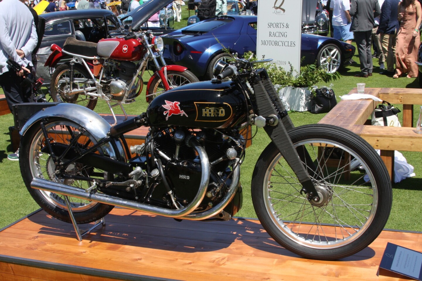 William E. "Chip" Connor's 1948 Vincent Black Lightning won the Sports and Racing Motorcycles class