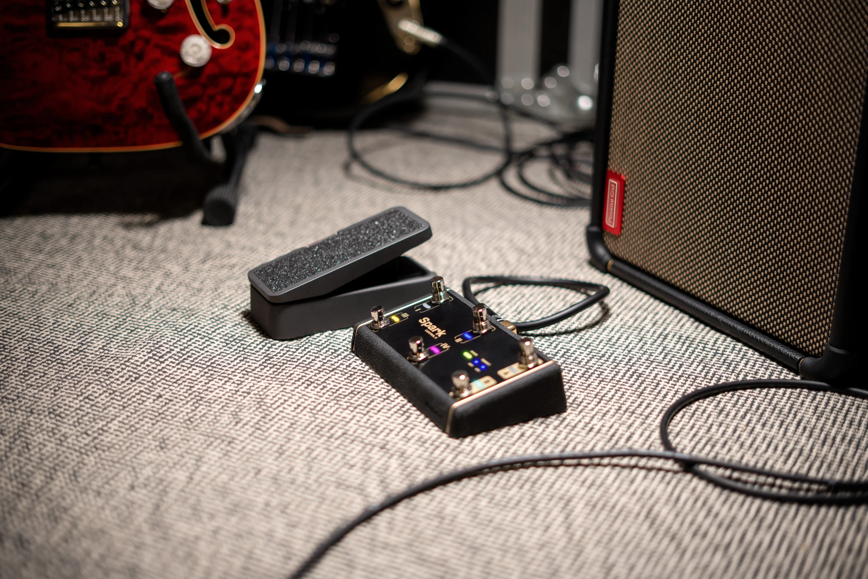 The Spark Control X has six footswitches for wirelessly dialing in effects assigned via the Spark app