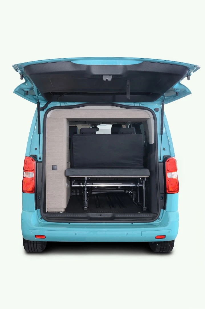 Inside the Pössl Campster's liftgate