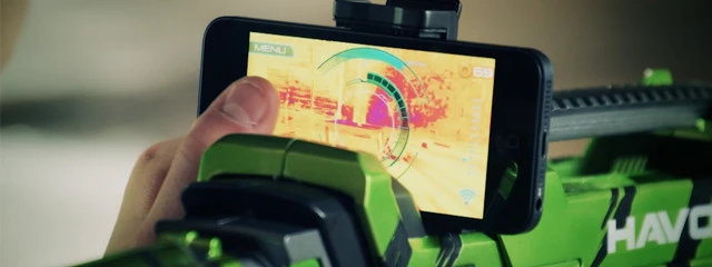 The heat seeker vision mode of Tek Recon