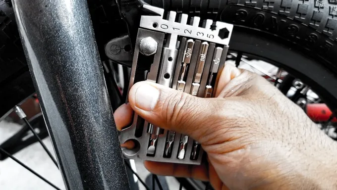 Also built into the stainless steel body of the Distinct tool is a metric wrench set with six different sizes