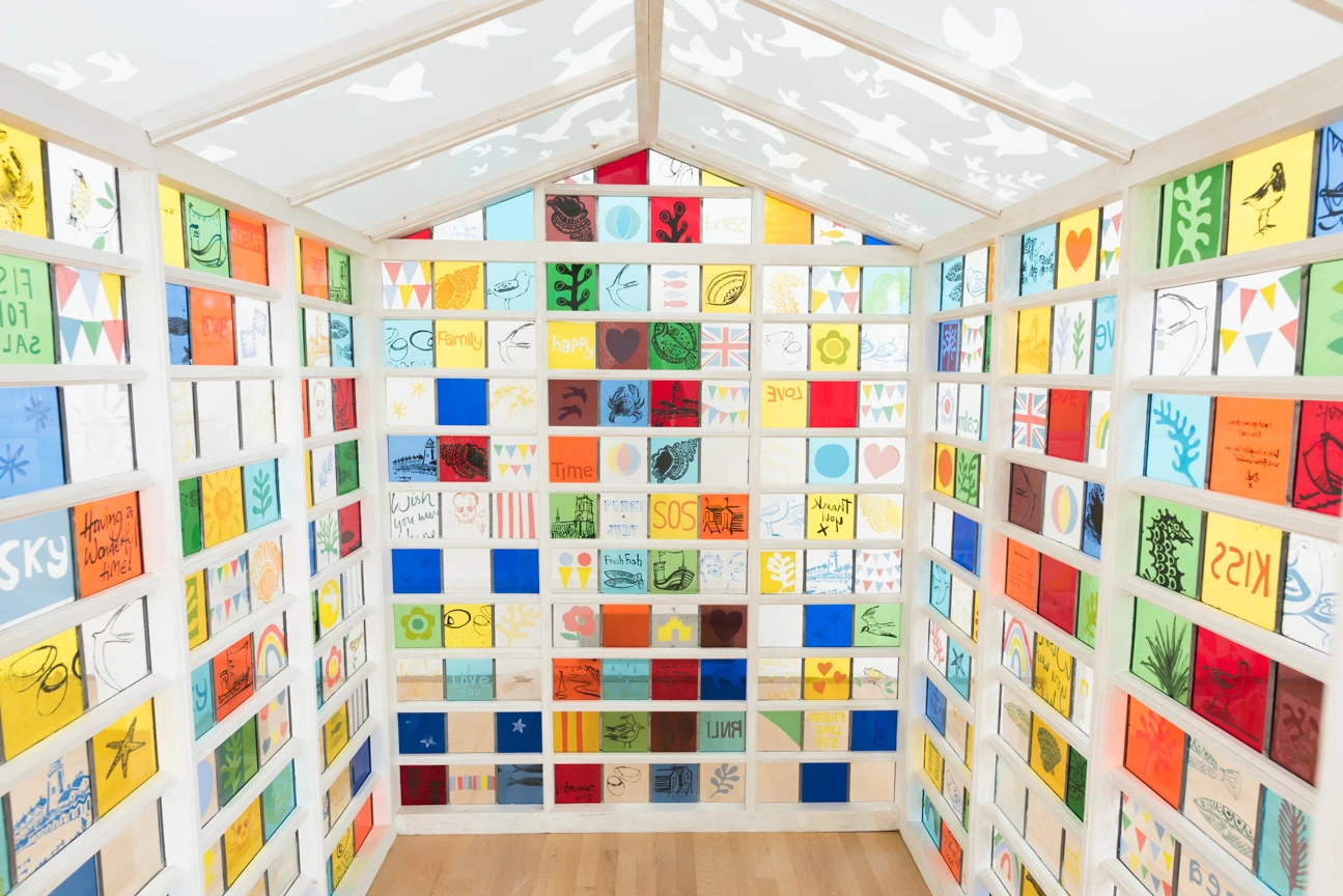 Glass Hut was handmade in wood and glass and was inspired by the owner's letters and photographs from childhood