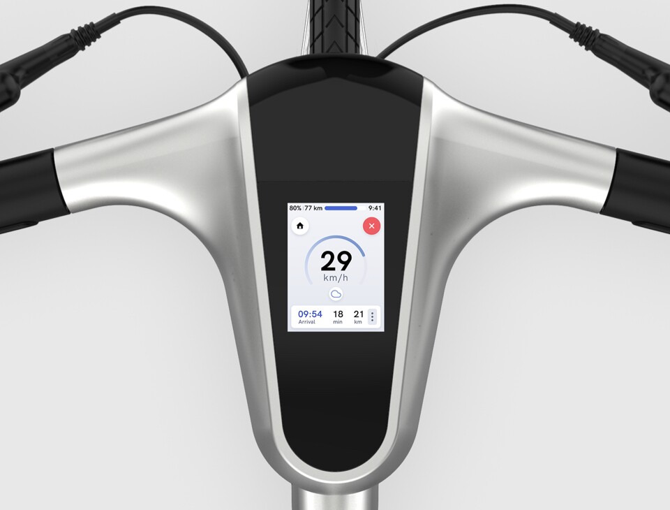 The Angell's touchscreen display