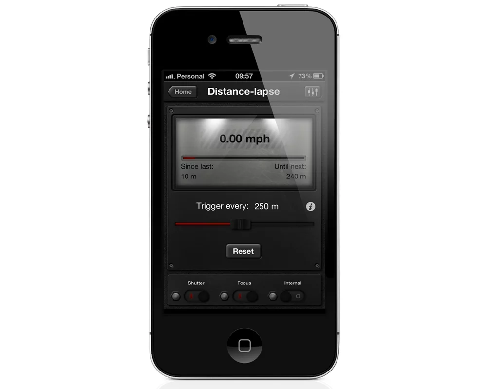 Distance-Lapse mode in Triggertrap Mobile uses the GPS ability of your iPhone or iPad to take photos at regular distance-intervals