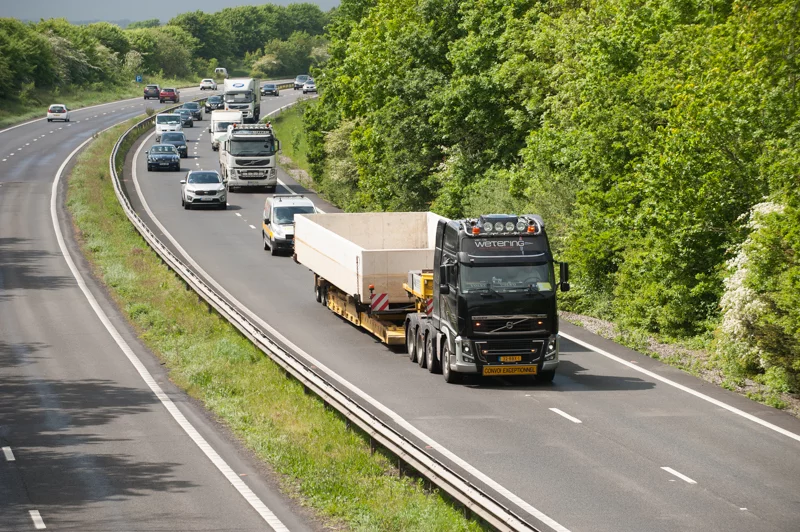The reinforced concrete hull of the prototype Chichester floating home was built in a Netherlands dry-dock before being transported to the UK